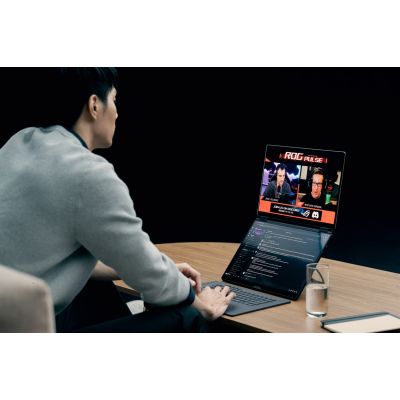 41. ASUS ROG Zephyrus Duo 16 GX651AX-U9322X Ultra 9 386H 2x16.0"3K Touch OLED 120Hz 1100nits AG 32GB LPDDR5X SSD2TB GeForce RTX 5090 24GB Cam1080p + IR 90WHrs W11Pro Aluminum Stellar Gray