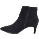 3. Women's insulated ankle boots with a low heel, suede, black, Sergio Leone BT-65