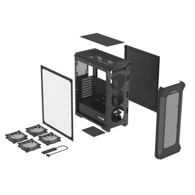 6. NATEC Genesis Irid 505 ARGB NPC-1518 Case (ATX, Micro ATX, Mini ITX; Black)