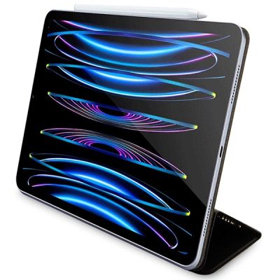 5. Guess 4G Stripe Allover Case for iPad Pro 12.9" - Black