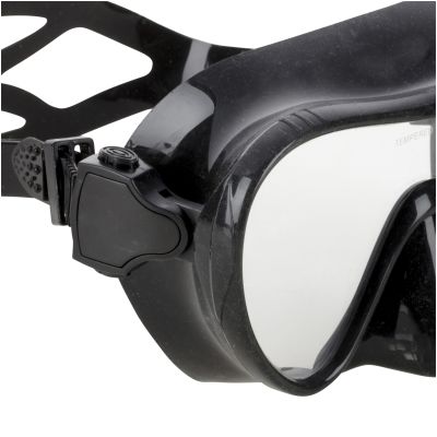 2. Fashy "Adventure III" Diving Mask, Black/Clear