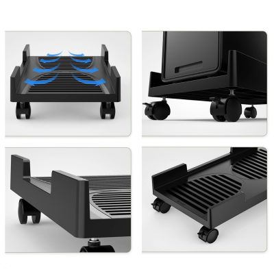 6. Orico CPB3 computer stand on wheels, load capacity 20 kg - black