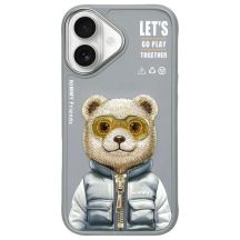 Nimmy Cool&Cute 2.0 Bear Case for iPhone 16 - Gray