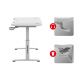 6. Huzaro Hero 2.6 White Gaming Desk