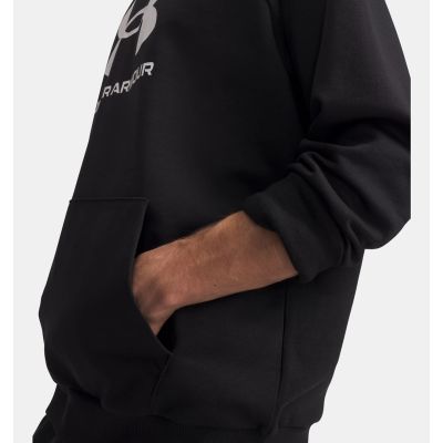 5. Under Armour Rival Fleece Logo Hoodie – black/white