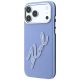 2. Karl Lagerfeld Smooth Big Resin Signature Logo Case for iPhone 18 Pro / 17 Pro - Blue