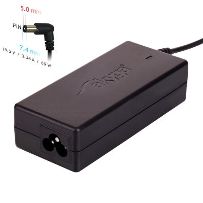 Akyga AK-ND-05 AC Adapter for DELL Notebook (19.5V; 3.34A; 65W; 7.4mm x 5mm)