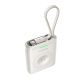 3. Baseus EnerFill FW11 5W Power Bank for Apple Watch with Built-in Cable - White
