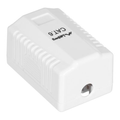 5. Lanberg OU6-0001-W surface-mounted socket (RJ-45; cat. 6; UTP; white)