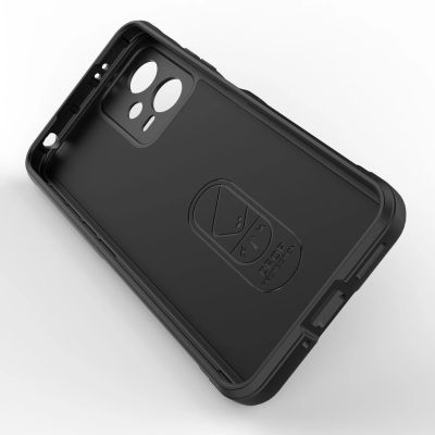 3. Magic Shield Case for Xiaomi Redmi Note 12 5G / Poco X5 5G Flexible Armor Cover Black