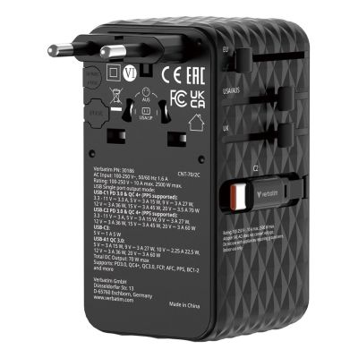 6. Verbatim Charge 'n' Travel 70W 2C Charger