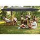 26. GARDEN UMBRELLA XXXL 2.7x4.6M GRAY SASKA GARDEN