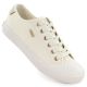 Beige women's low-top textile sneakers Big Star TT274004