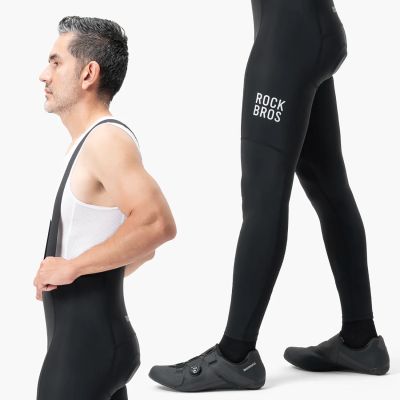 4. Rockbros 200021 Long Cycling Bib Shorts with Pad Size M - Black
