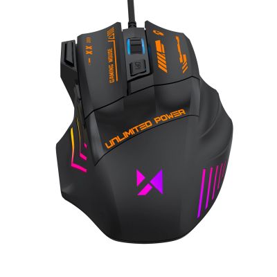 8. Wozinsky WMGK-1179W Wired Optical Gaming Mouse 7200 DPI with Backlight - Black