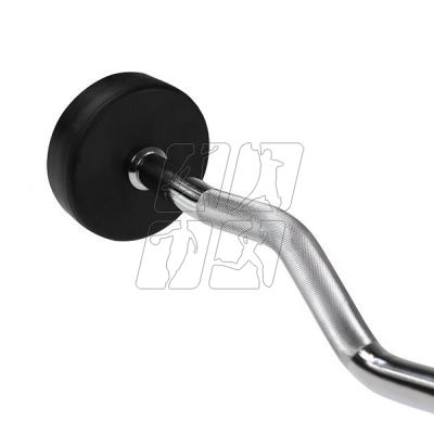 9. Fixed, broken, rubber barbell bar HMS GSL-10 10 kg