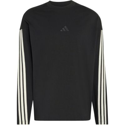 2. Men's adidas Kit 3-Stripes Long Sleeve T-shirt Black KF2427