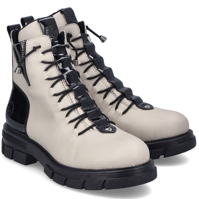 4. Women's insulated beige worker boots Rieker Z9152-60