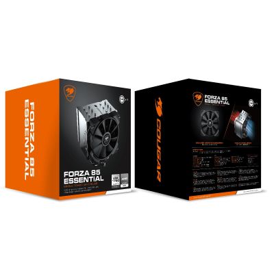 6. COUGAR CGR-FZAE85 Processor Radiator 12 cm Black 1 pc.