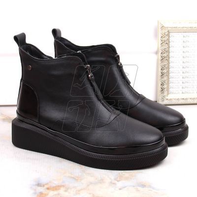 6. Leather insulated ankle boots with zipper Filippo W PAW483 black