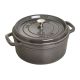 10. STAUB Round cast iron pot 40500-246-0 3.8l graphite
