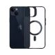 7. 3mk Satin Armor MagCase with MagSafe for iPhone 14 Plus - Clear with Black Frame