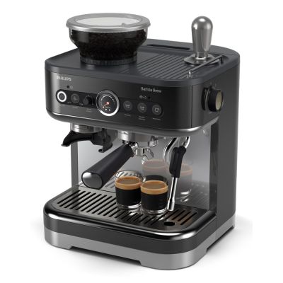 2. Philips PSA3218/10 Coffee Machine Barista Brew 15 bar pump pressure Built-in milk frother Semi-automatic 1350 W Black