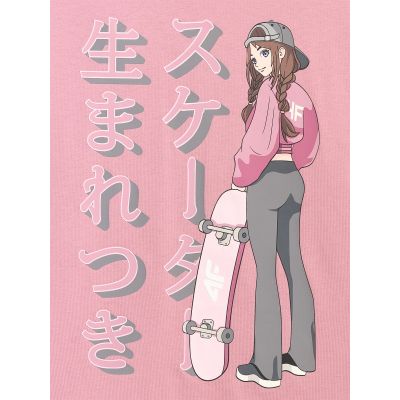 7. Oversized T-shirt with print for girls 4F 4FJRAW25TTSHF2936-54S