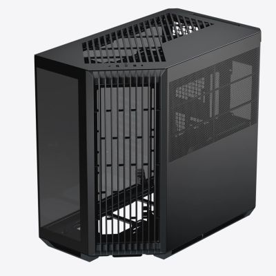 APNX V1 PC Case, Midi Tower, ATX, Black, Tempered Glass