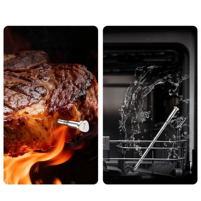3. Meatmeet X Pro Kitchen Thermometer with Bluetooth/WiFi App for Grill, Oven, Smoker - Black