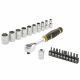1/2" 120t ratchet set with sockets and bits