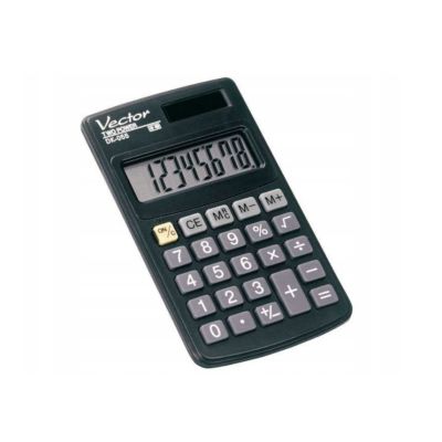 2. Vector Pocket Calculator DK-055, Black