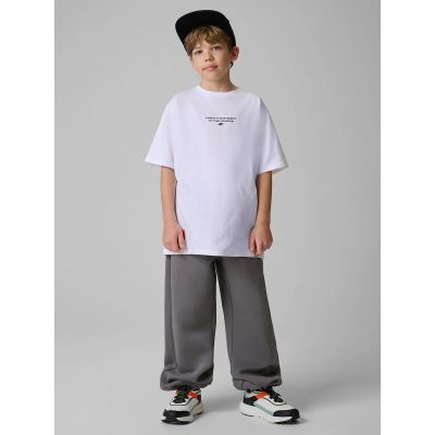 3. Boys' jogger sweatpants 4F 4FJRSS26TTROM1920-25S