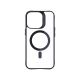 5. 3mk Satin Armor MagCase with MagSafe iPhone 16 Pro Max - Clear with Black Frame