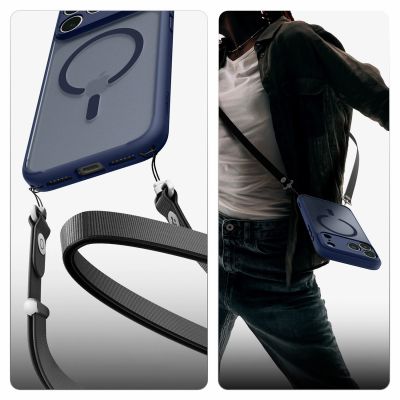 17. Spigen Ultra Hybrid MagSafe Case for iPhone 18 Pro / 17 Pro - Dark Blue