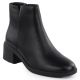 Women's insulated ankle boots with a block heel, black, Sergio Leone BT25239