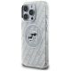 2. Karl Lagerfeld IML Glitter Karl & Choupette Heads Logo MagSafe Case for iPhone 16 Pro - Gray