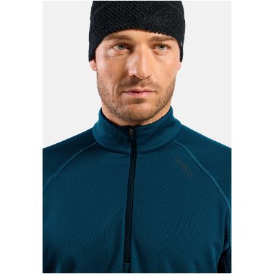 2. Men's Odlo X-ALP Mid Layer 1/2 Zip Pullover, Green