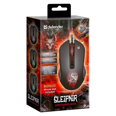 6. DEFENDER MOUSE GM-927 SLEIPNIR OPTIC 12800dpi 6P