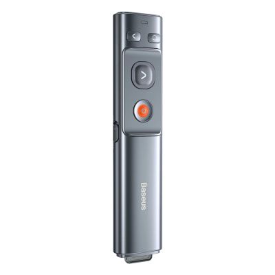 2. Baseus Orange Dot Wireless Presentation Laser Pointer - Gray (with battery)