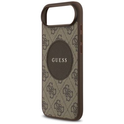 6. Guess 4G Circle Classic Logo MagSafe case for iPhone Air - brown