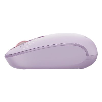 3. Baseus F01B 2.4GHz Wireless Mouse + Bluetooth 3.0 + 5.0 - Purple