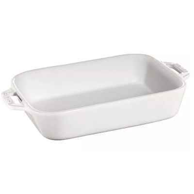 Rectangular ceramic platter STAUB 40511-151-0 - white 4.5 ltr