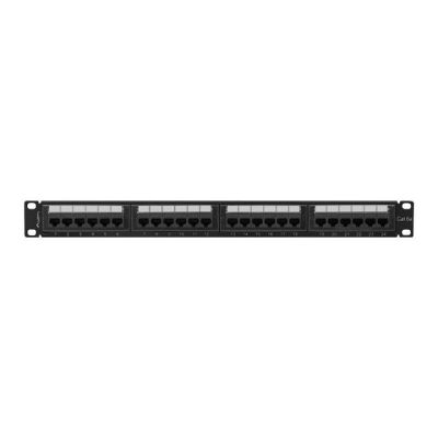 3. LANBERG PATCH PANEL 24 PORT 1U 19" CAT.6A UTP BLACK PPUA-1024-B