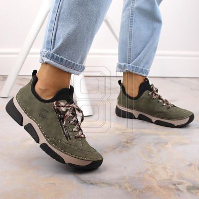 8. Comfortable Rieker W RKR610 green shoes
