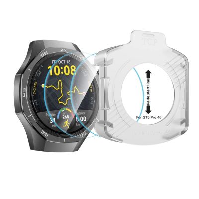 2. Tech-Protect Easy Set+ 2-pack tempered glass for Huawei Watch GT 5 Pro 46 mm - transparent