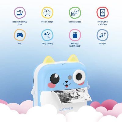6. LAMAX InstaKid2 Plus Children's Camera, Blue