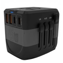 Inca IPW-45SA Universal Black Power Plug Adapter