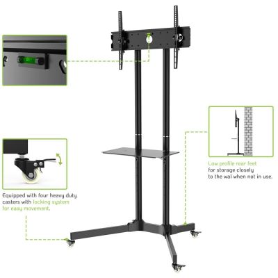 7. TECHLY MOBILE TV STAND LED/LCD 30-65 INCHES 60KG 1