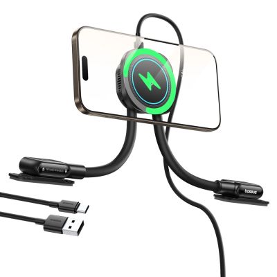 2. Baseus PrimeTrip C03sPro Car Holder for Dashboard with Adhesive Inductive Charger - Black